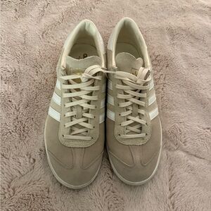 adidas rare Hamburg Classic sneakers in a beige suede color